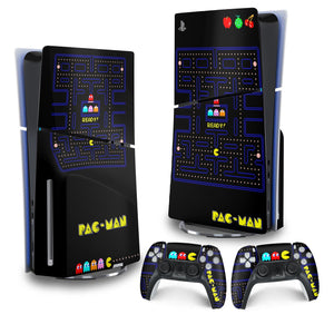 Skin Anti-Rage PS5 Slim Vertical - Pac Man - Pop Arte Skins