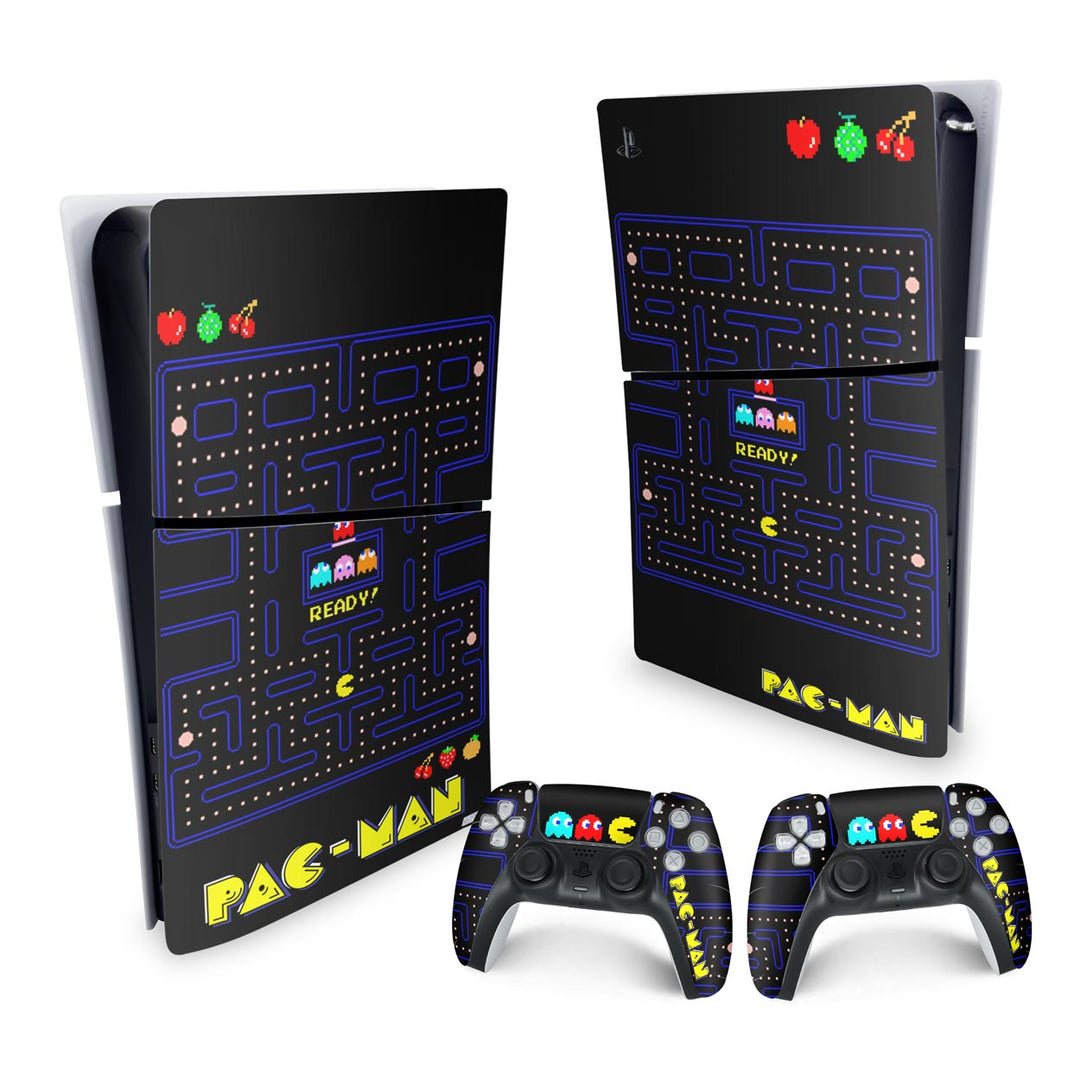 Skin Anti-Rage PS5 Slim Vertical - Pac Man - Pop Arte Skins - foto 4