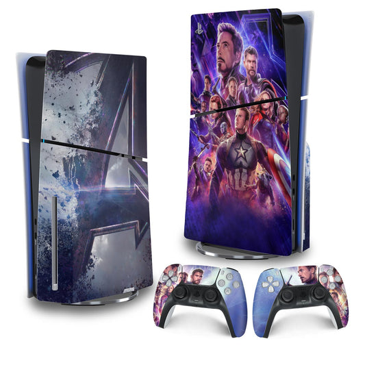 Skin Anti-Rage PS5 Slim Vertical - Vingadores Ultimato Endgame