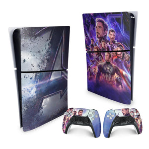 Skin Anti-Rage PS5 Slim Vertical - Vingadores Ultimato Endgame - Pop Arte Skins - foto 4