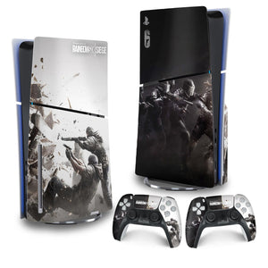 Skin Anti-Rage PS5 Slim Vertical - Tom Clancy's Rainbow Six Siege - Pop Arte Skins