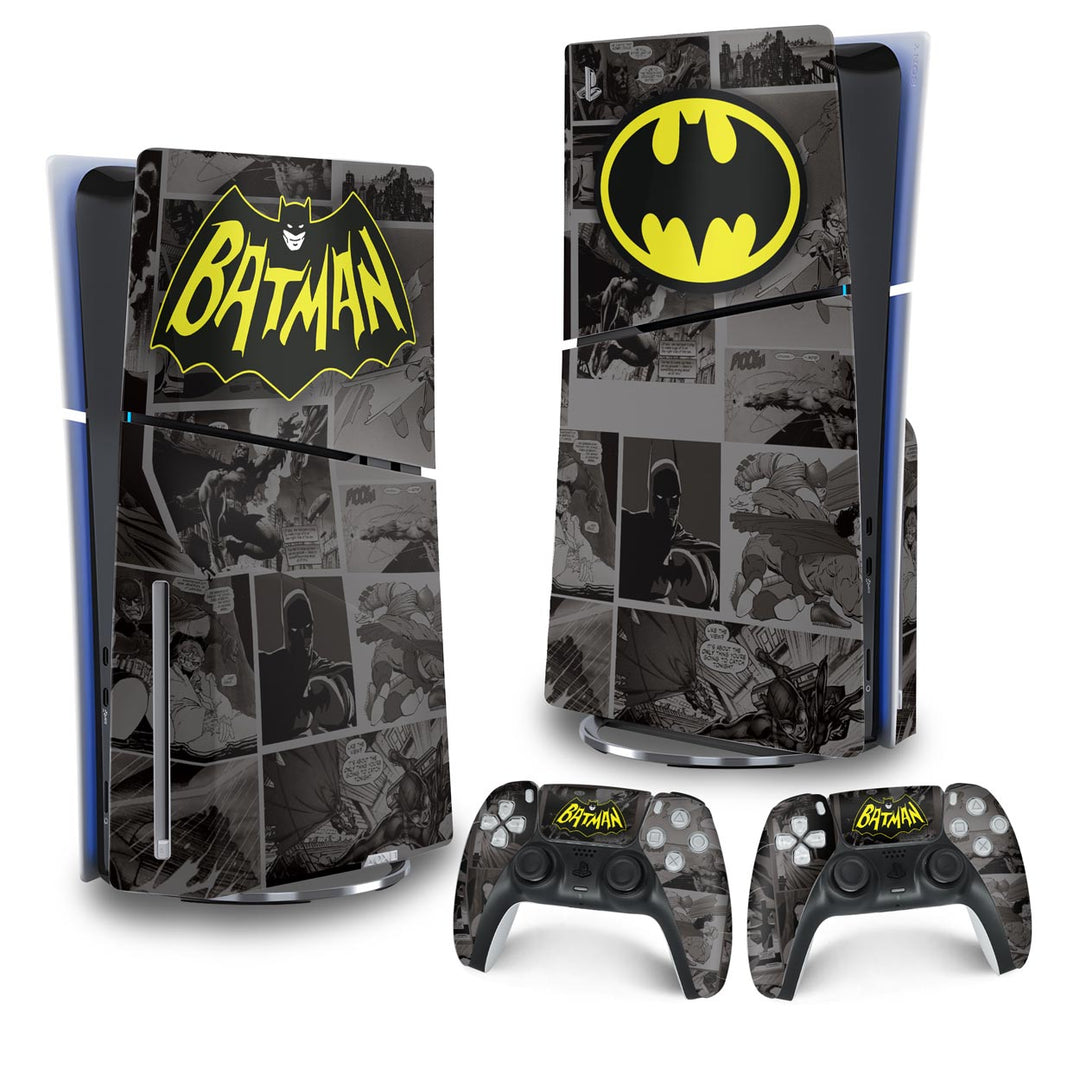 Skin Anti-Rage PS5 Slim Vertical - Batman Comics - Pop Arte Skins
