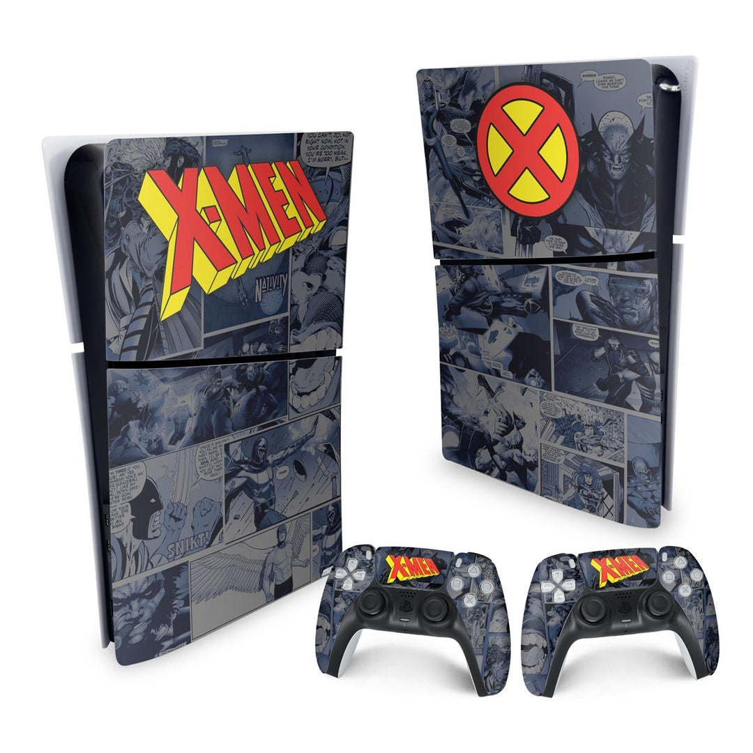 Skin Anti-Rage PS5 Slim Vertical - X-Men Comics - Pop Arte Skins - foto 4