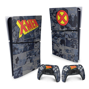 Skin Anti-Rage PS5 Slim Vertical - X-Men Comics - Pop Arte Skins - foto 4