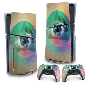 Skin Anti-Rage PS5 Slim Vertical - Abstrato #89 - Pop Arte Skins
