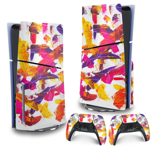 Skin Anti-Rage PS5 Slim Vertical - Abstrato #103
