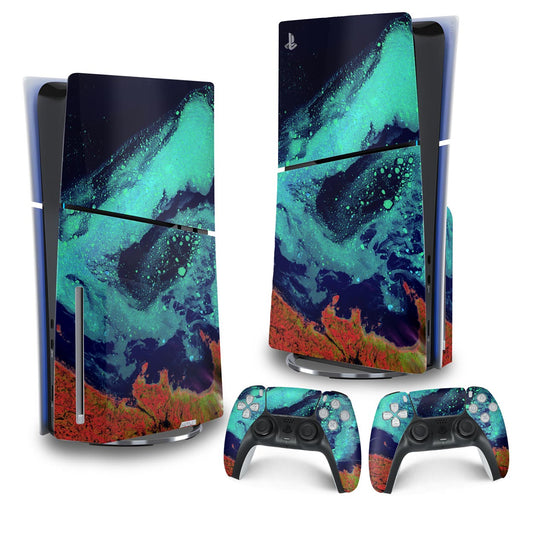 Skin Anti-Rage PS5 Slim Vertical - Abstrato #105