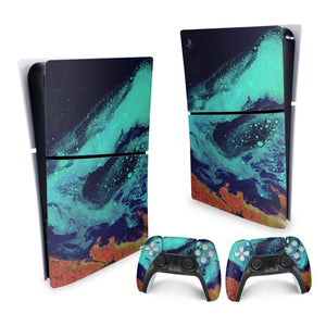 Skin Anti-Rage PS5 Slim Vertical - Abstrato #105 - Pop Arte Skins - foto 4