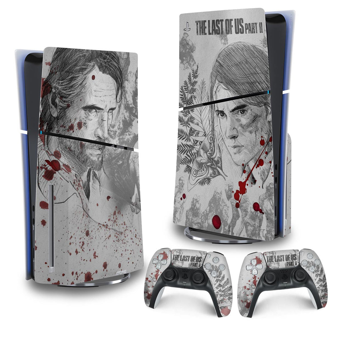 Skin Anti-Rage PS5 Slim Vertical - The Last Of Us Part II