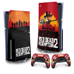 Skin Anti-Rage PS5 Slim Vertical - Red Dead Redemption 2 - Pop Arte Skins
