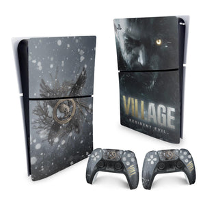 Skin Anti-Rage PS5 Slim Vertical - Resident Evil Village - Pop Arte Skins - foto 4