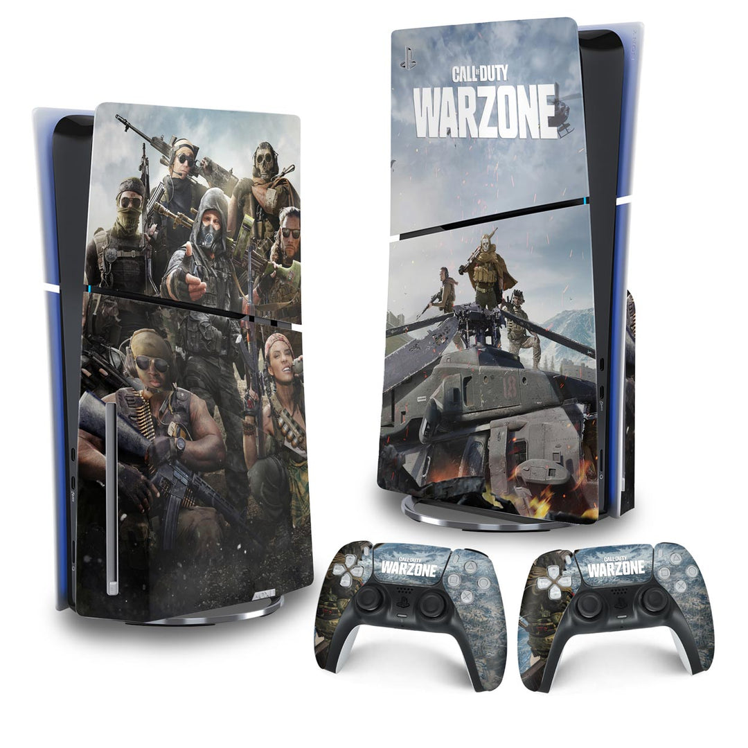 Skin Anti-Rage PS5 Slim Vertical - Call of Duty Warzone - Pop Arte Skins