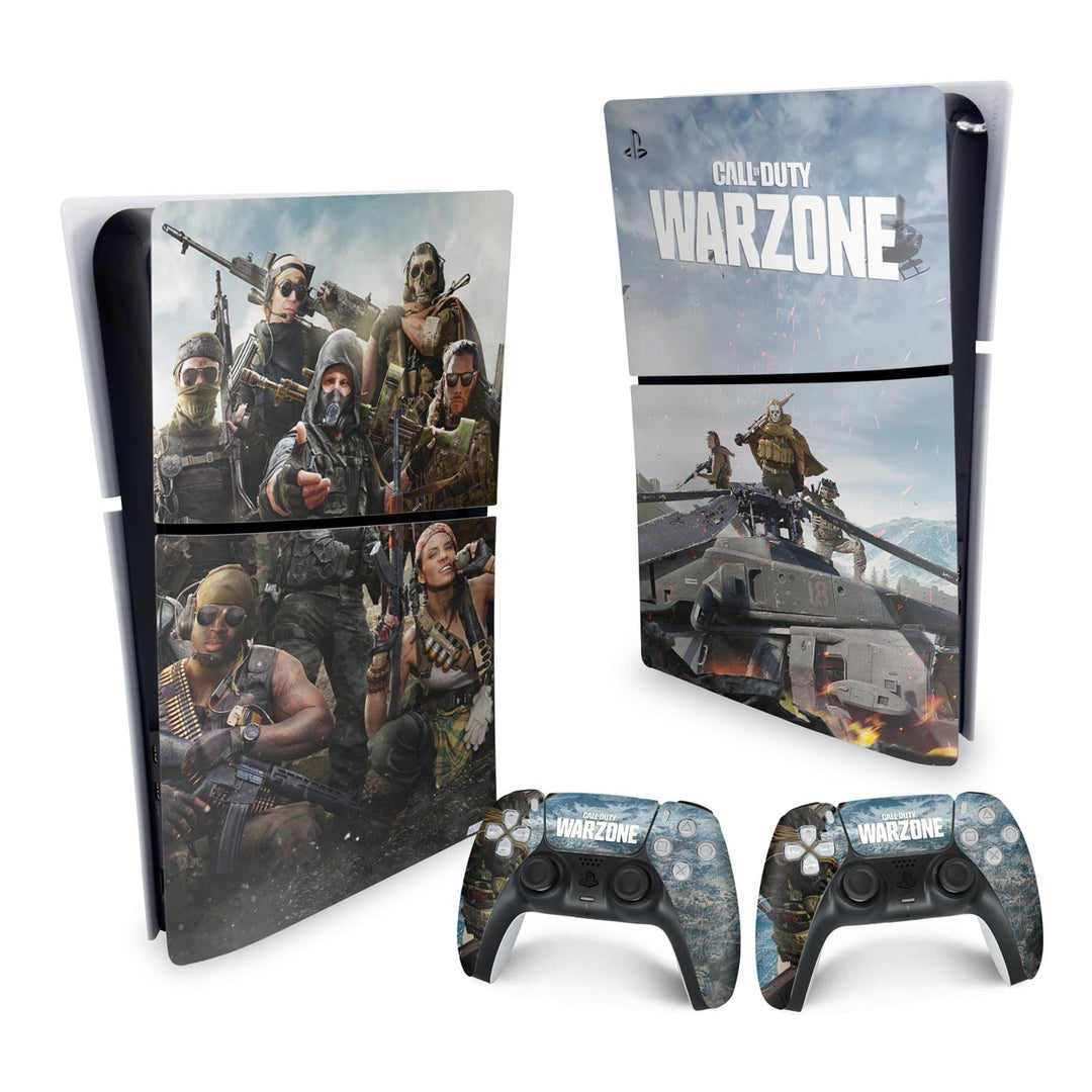 Skin Anti-Rage PS5 Slim Vertical - Call of Duty Warzone - Pop Arte Skins - foto 4