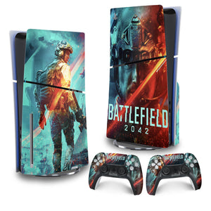 Skin Anti-Rage PS5 Slim Vertical - Battlefield 2042 - Pop Arte Skins