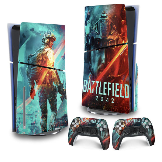 Skin Anti-Rage PS5 Slim Vertical - Battlefield 2042