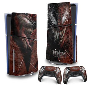 Skin Anti-Rage PS5 Slim Vertical - Venom Tempo de Carnificina - Pop Arte Skins