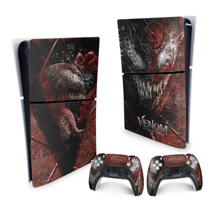 Skin Anti-Rage PS5 Slim Vertical - Venom Tempo de Carnificina - Pop Arte Skins - foto 4