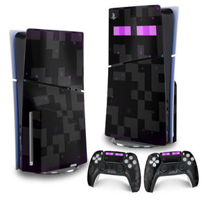 Skin Anti-Rage PS5 Slim Vertical - Minecraft Enderman - Pop Arte Skins