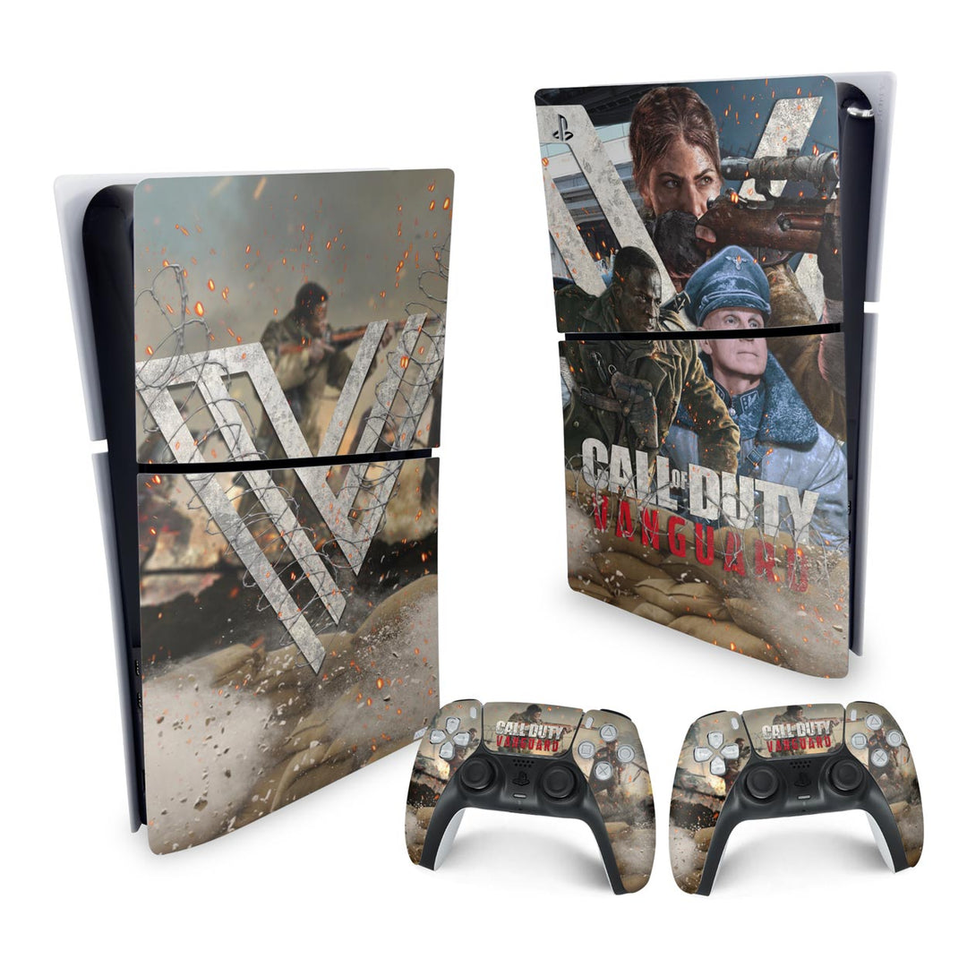 Skin Anti-Rage PS5 Slim Vertical - Call of Duty Vanguard - Pop Arte Skins - foto 4