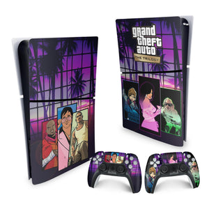 Skin Anti-Rage PS5 Slim Vertical - GTA The Trilogy - Pop Arte Skins - foto 4