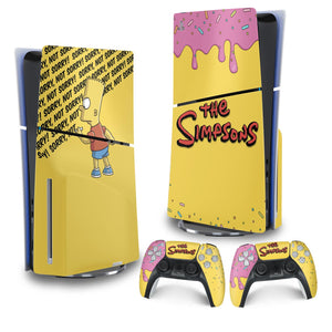 Skin Anti-Rage PS5 Slim Vertical - The Simpsons - Pop Arte Skins