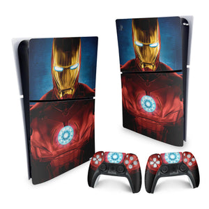 Skin Anti-Rage PS5 Slim Vertical - Iron Man Homem De Ferro - Pop Arte Skins - foto 4