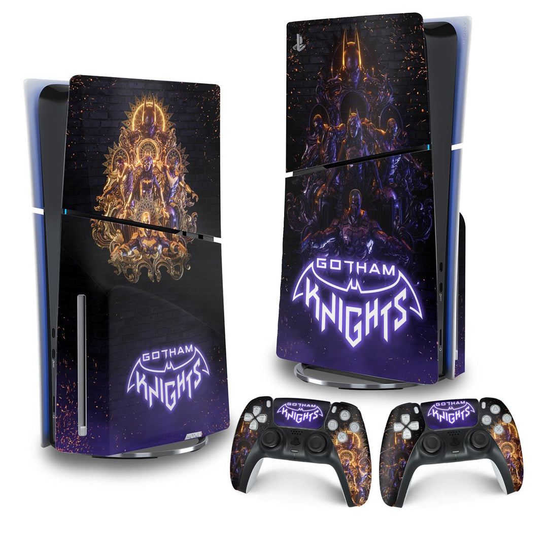 Skin Anti-Rage PS5 Slim Vertical - Gotham Knights - Pop Arte Skins