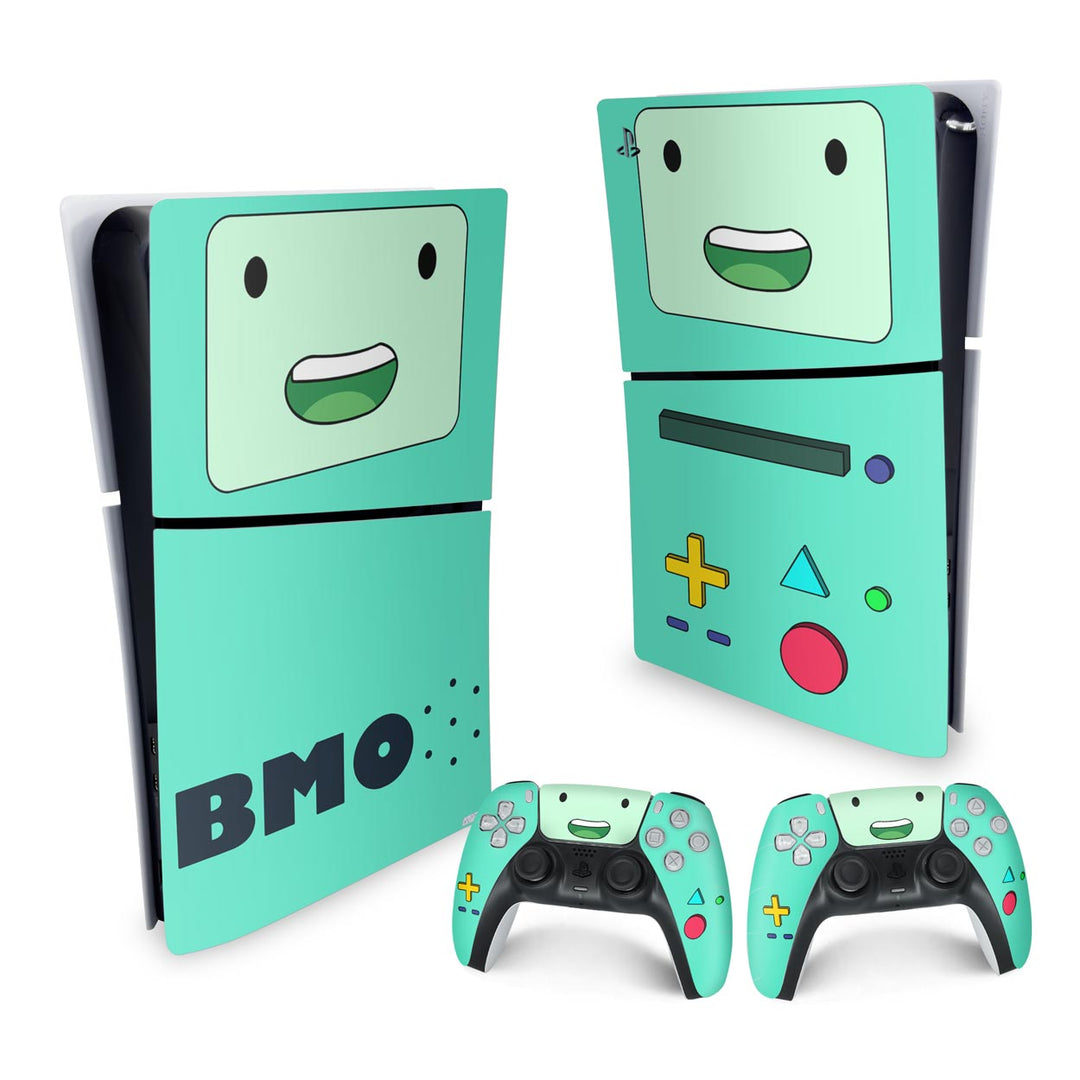 Skin Anti-Rage PS5 Slim Vertical - BMO Hora de Aventura - Pop Arte Skins - foto 4