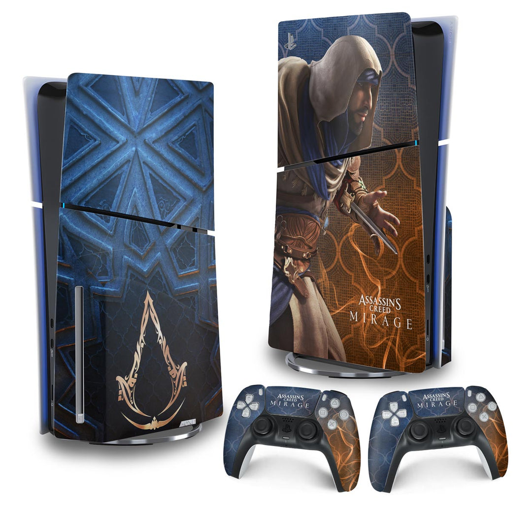 Skin Anti-Rage PS5 Slim Vertical - Assassin's Creed Mirage - Pop Arte Skins