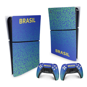Skin Anti-Rage PS5 Slim Vertical - Brasil - Pop Arte Skins - foto 4