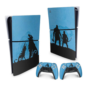 Skin Anti-Rage PS5 Slim Vertical - God of War Ragnarok Edition - Pop Arte Skins - foto 4