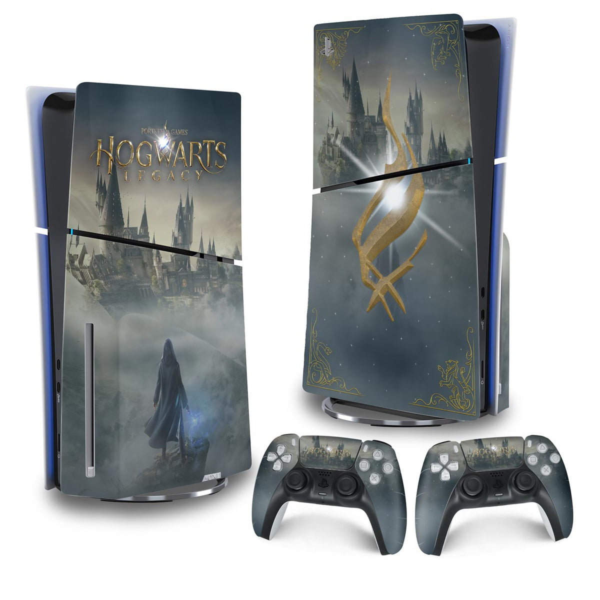Skin Anti-Rage PS5 Slim Vertical - Hogwarts Legacy