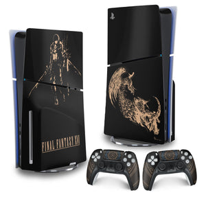 Skin Anti-Rage PS5 Slim Vertical - Final Fantasy XVI Edition - Pop Arte Skins