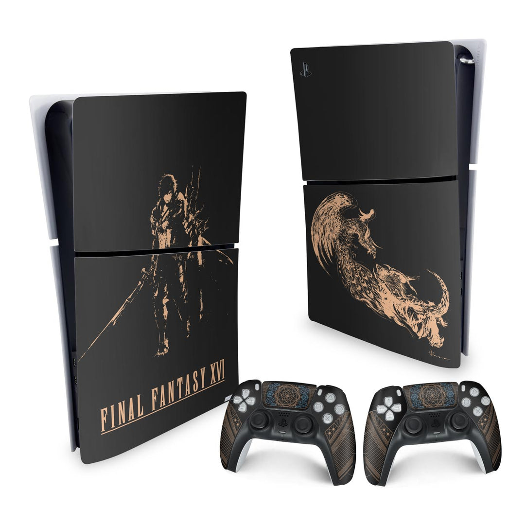 Skin Anti-Rage PS5 Slim Vertical - Final Fantasy XVI Edition - Pop Arte Skins - foto 4