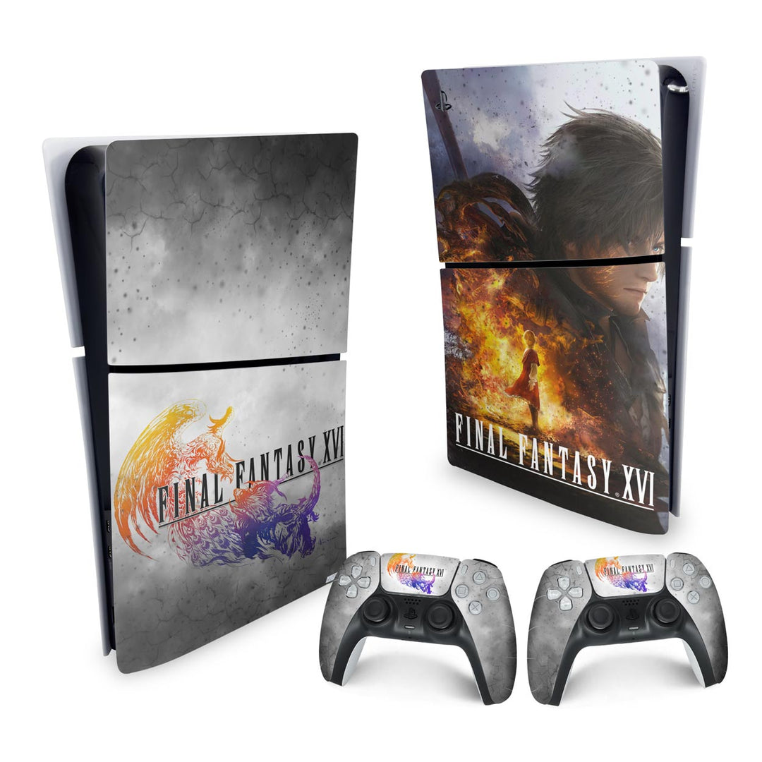 Skin Anti-Rage PS5 Slim Vertical - Final Fantasy XVI - Pop Arte Skins - foto 4