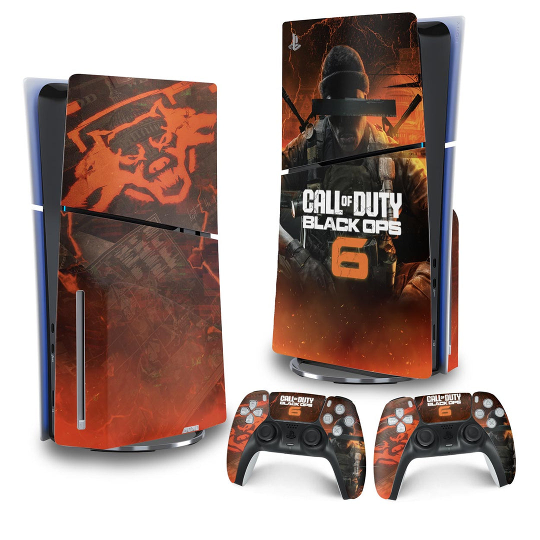 Skin Anti-Rage PS5 Slim Vertical - Call of Duty Black Ops 6 - Pop Arte Skins