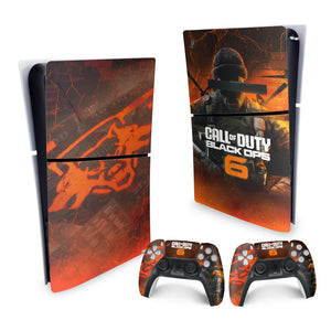 Skin Anti-Rage PS5 Slim Vertical - Call of Duty Black Ops 6 - Pop Arte Skins - foto 4