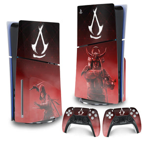 Skin Anti-Rage PS5 Slim Vertical - Assassin's Creed Shadows - Pop Arte Skins