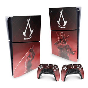 Skin Anti-Rage PS5 Slim Vertical - Assassin's Creed Shadows - Pop Arte Skins - foto 4