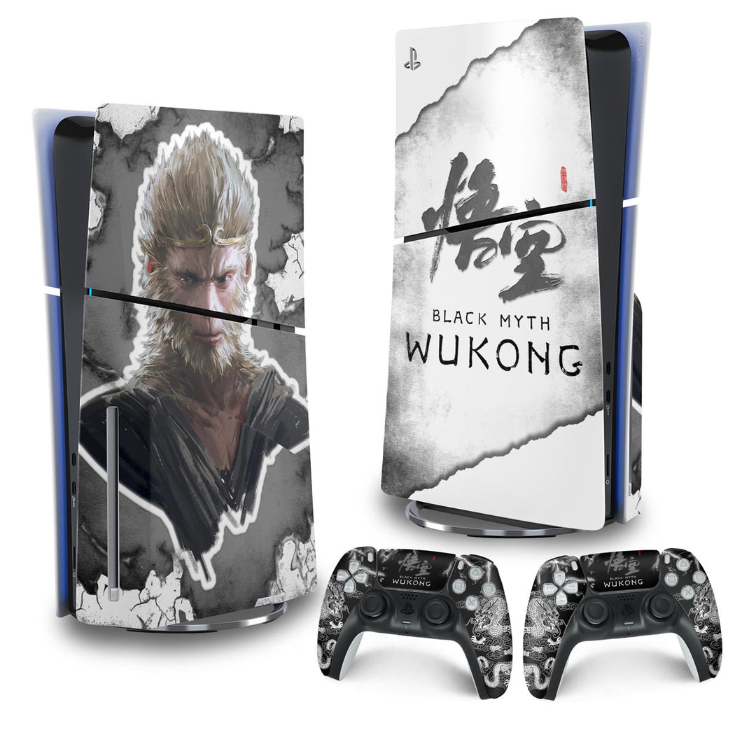Skin Anti-Rage PS5 Slim Vertical - Black Myth: Wukong - Pop Arte Skins
