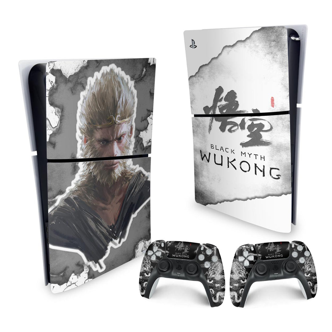 Skin Anti-Rage PS5 Slim Vertical - Black Myth: Wukong - Pop Arte Skins - foto 4