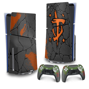Skin Anti-Rage PS5 Slim Vertical - Doom: The Dark Ages - Pop Arte Skins