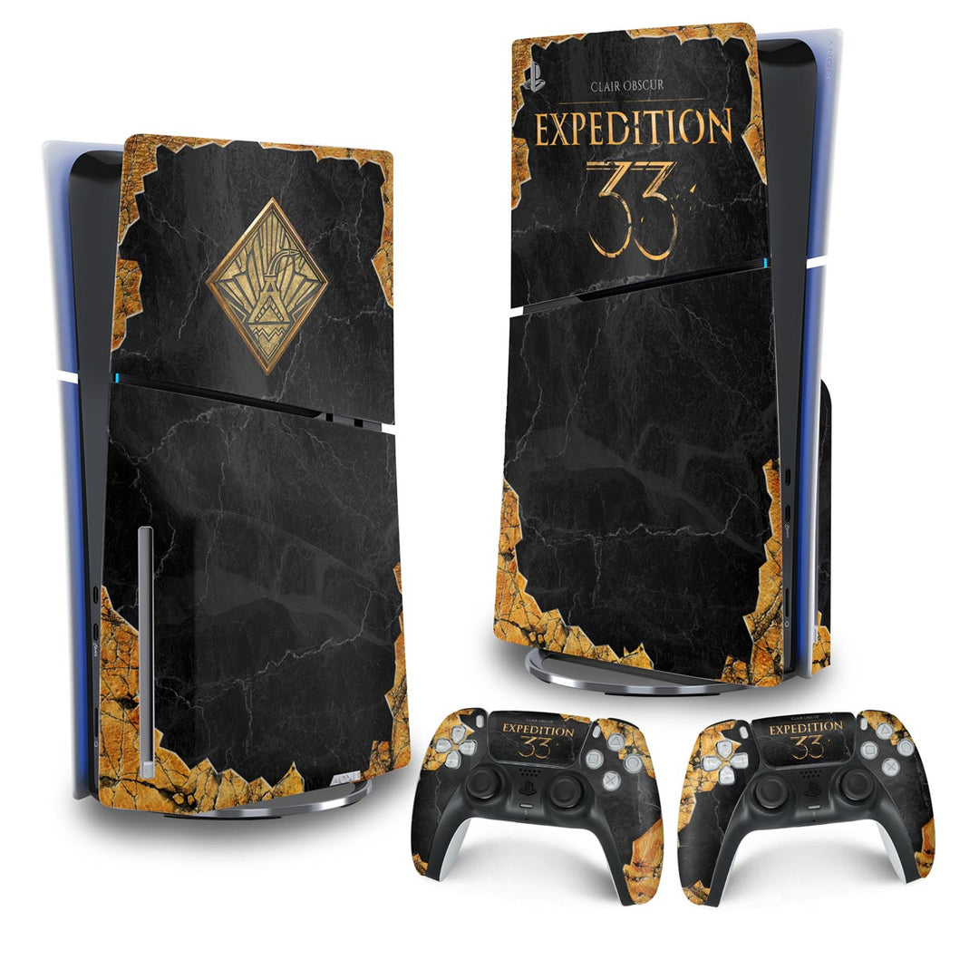 Skin Anti-Rage PS5 Slim Vertical - Clair Obscur: Expedition 33 - Pop Arte Skins