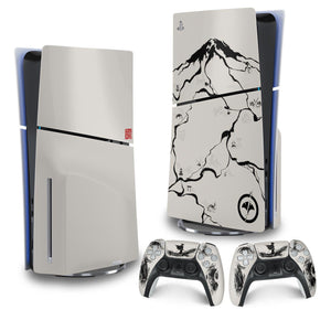 Skin Anti-Rage PS5 Slim Vertical - Ghost Of Yotei - Pop Arte Skins