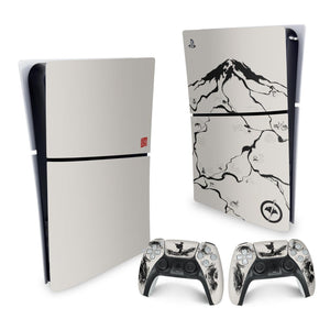 Skin Anti-Rage PS5 Slim Vertical - Ghost Of Yotei - Pop Arte Skins - foto 4