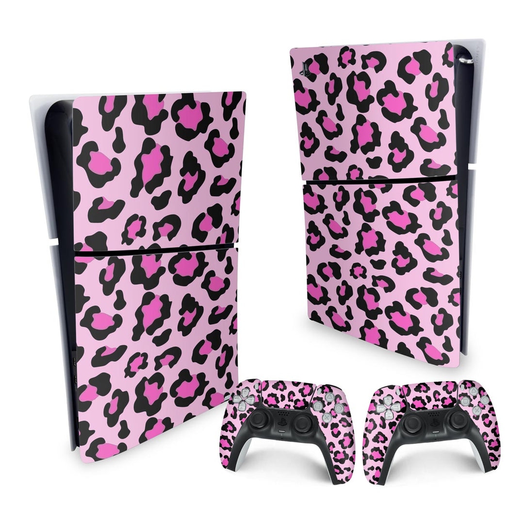 Skin Anti-Rage PS5 Slim Vertical - Onça Rosa - Pop Arte Skins - foto 4