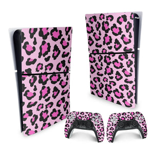 Skin Anti-Rage PS5 Slim Vertical - Onça Rosa - Pop Arte Skins - foto 4