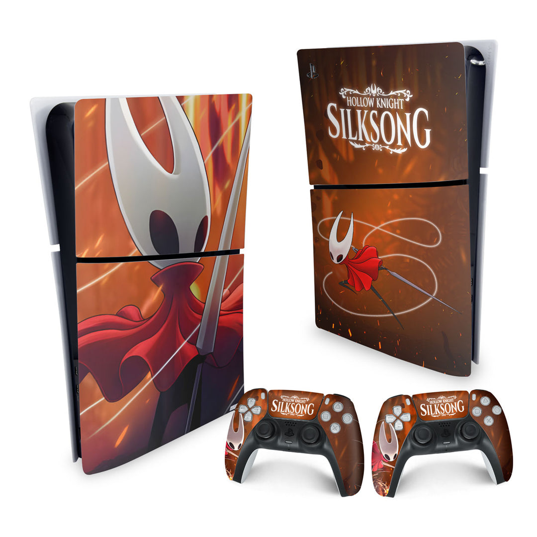 Skin Anti-Rage PS5 Slim Vertical - Hollow Knight: Silksong - Pop Arte Skins - foto 4
