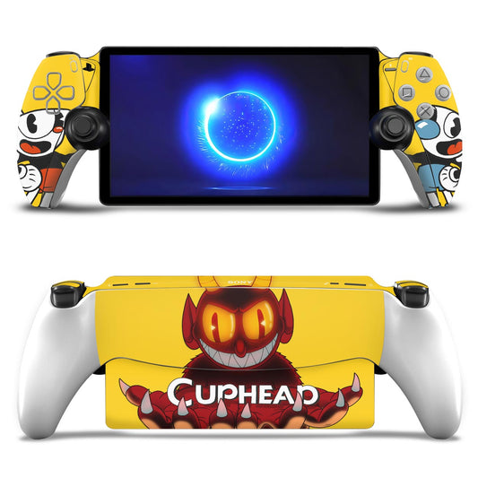 Skin Anti-Rage para Playstation Portal PS - Cuphead