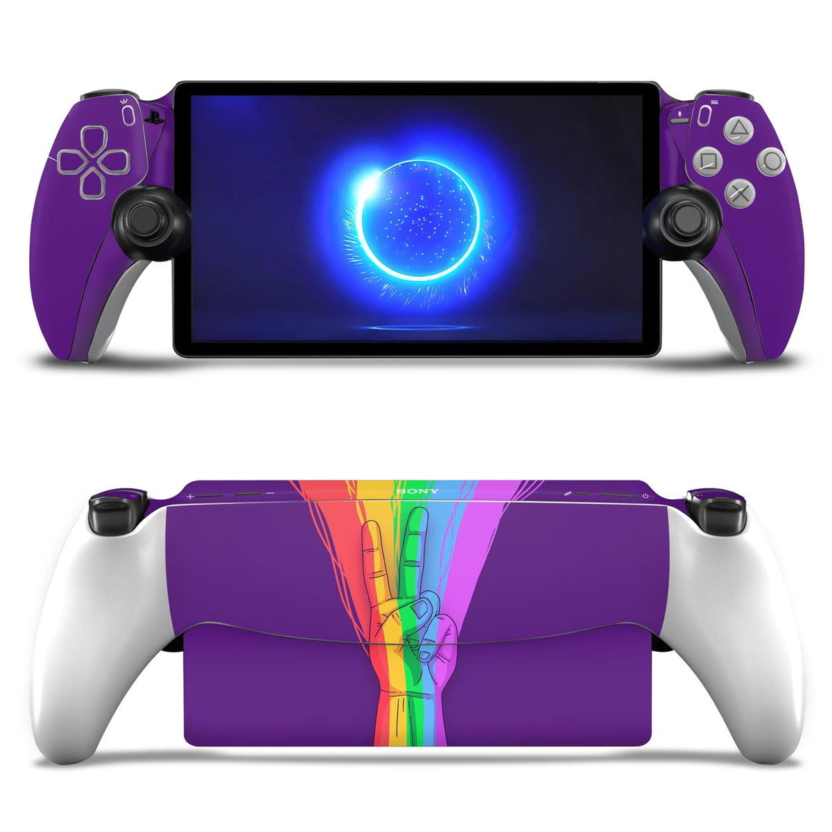 Skin Anti-Rage para Playstation Portal PS - Rainbow Colors Colorido